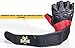 Weightlifting Black & Red Leather Gloves (L)