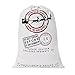 HBlife Personalized Santa Sack, Christmas Gift Bag Santa Bag Cotton with Drawstring Size 27.6 x 19.7 Inch (White)