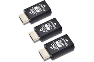EVanlak Hdmi Edid Emulator Passthrough Eliminated Emulator Adapter 3rd Generrtion Work with Mac Thunderbolt to HDMI Switches/