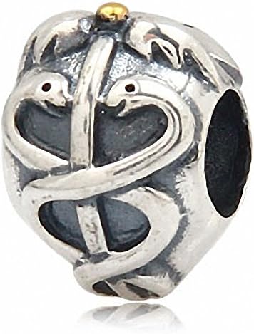 SoulBeads Caduceus Life Saver 925 Sterling Silver Charm Fits Pandora Chamilia Biagi Troll Beads Europen Style Bracelets