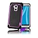 32ndShock Proof Heavy Duty Dual Defender Case Cover for HTC One Max (T6), Bundle Includes Cover, Film Screen Protector, Microfibre Cleaning Cloth and Touch Screen Stylus Pen - Purple