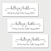 60 Personalized White Fancy Print Return Address Labels (AL6)