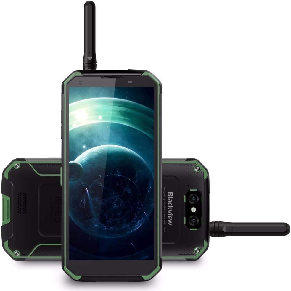 Rugged Cellphones Unlocked Blackview BV9500 Pro,IP68/69K MIL-STD-810G Waterproof 4G LTE Smartphone,5.7" 6GB/128GB Octa Core Android 8.1 Mobile with Two Way Radios Walkie Talkie,10000mAh,NFC (Green)