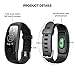 Fitness Tracker HR,DBPOWER Activity Tracker with Heart Rate Monitor,Built-in Charger IP67 Waterproof Smart Bracelet with Step Tracker Sleep Monitor Calorie Counter Pedometer Watch for Android and IOS