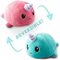 peluche narval reversible