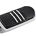 1 Pair Chrome & Rubber Streamliner Styled Foot Pegs for Harley Davidson Touring FLST FLH Road Glide Softail