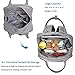 Diaper Bag Backpack, Large Capacity Nappy Baby Bags with Insulated Pockets and Changing Pad, Waterproof Unisex Travel Back Pack for Mom and Dad, Gray