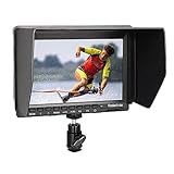 Koolertron 7 Inch Ultra HD 1280x800 IPS Screen Camera Field Monitor Supports 4K UHD 3840*2160p(29.97/25/23.98) for Panasonic GH4 Sony A7S FS7 etc