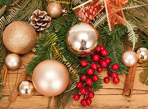 AMS 40mm/28ct Christmas Ball Mini Plating Ornaments Tree Collection for Holiday Parties Decoration (1.57''，Champagne) - Thumbnail 3