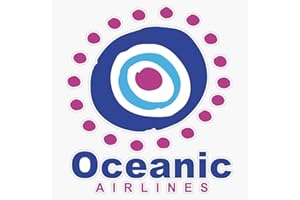 HJ MEDIA Oceanic Airlines : Inspired by Lost Vinyl Window Bumper Sticker Decal 5"