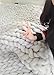 Non-Mulesed Chunky Wool Yarn Big Chunky Yarn Massive Yarn Extreme Arm Knitting Giant Chunky Knit Blankets Throws Grey White (2kg/100M/4.4 lb, Grey)