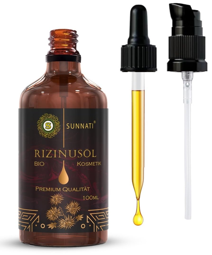 Sunnati® Organic Castor Oil Cosmetics for Hair, Eyebrows, Eyelashes & Beard