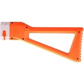 WORKER AK Style Shoulder Stock for nerf N-Strike Elite and Nerf Modulus Series Toy (Orange)