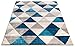 Well Woven Isometry Blue & Grey Modern Geometric Triangle Pattern 7'10