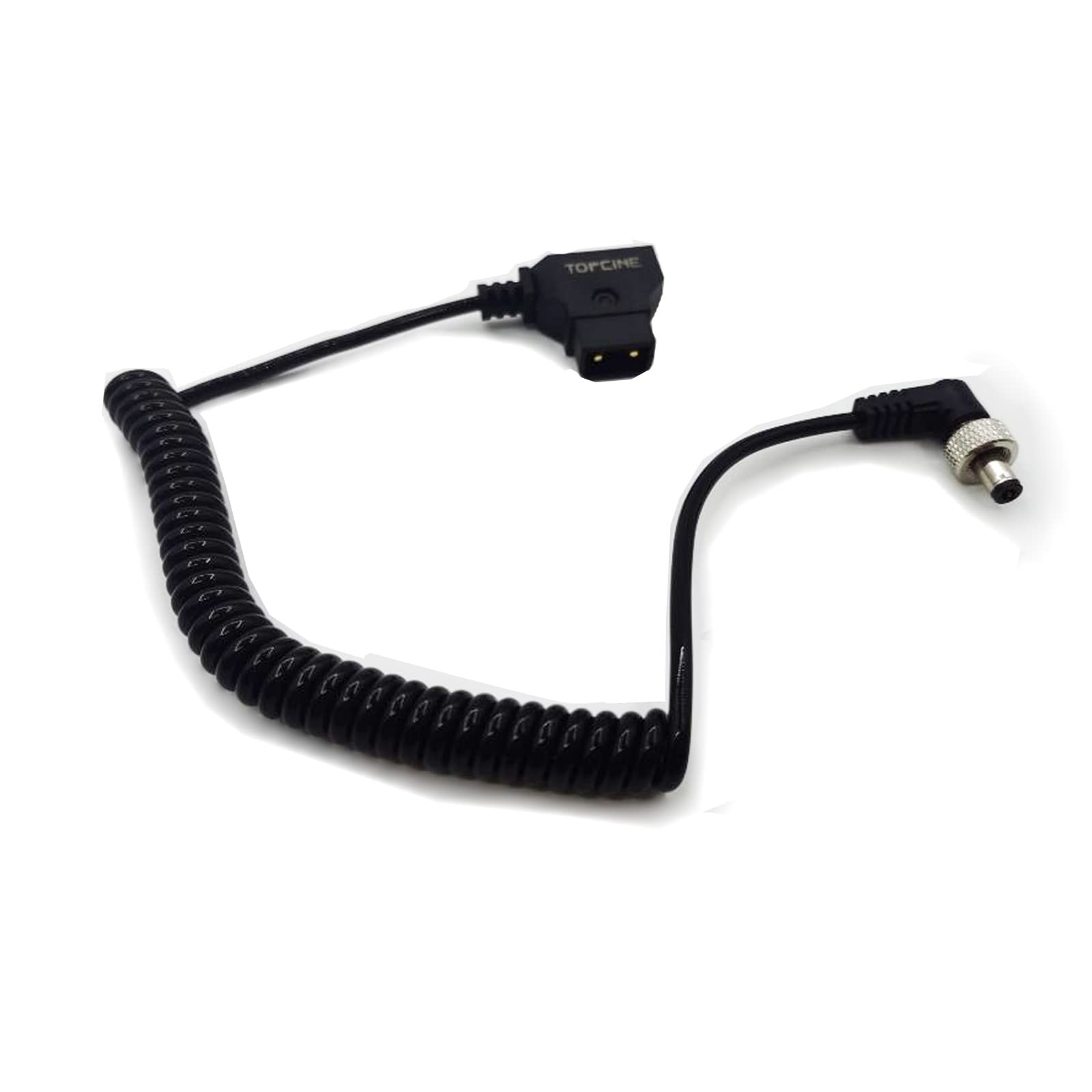 Topcine D-Tap to Locking DC 5.5x2.5mm Monitor Power Cable 12V Compatible for Sony PIX-E7 PIX-E5 Atomos Ninja V/Shogun, Ikan DJI Monitor, Hollyland Mars 400s Smallhd Indie 7 Aputure LED Lights and more