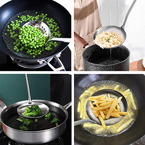 DELSON Skimmer Slotted Spoon Rustproof, Integral Forming Durable