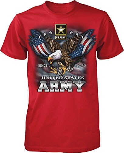 NOFO Clothing Co US Army, Since 1775, Eagle with American Flag Wings Men's T-Shirt