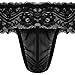 Men's Sexy Floral Lace Sissy Pouch Crossdress Panties Boxer Briefs Mesh Sheer See-Through Garter G-String Girly Underwear Low Rise Breathable Hipster Bikini Swim Shorts Thongs Swimwear Underpants