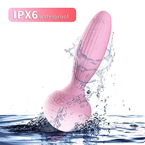 Wand Massage Personal Massaging Handheld Powerful Vibration Massager for Back Neck Shoulder, Waterproof, Whisper Quiet, Wireless, USB Charging, Best Gifts for Ladies