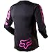 Fox Racing Women's Blackout Motocross Jersey, Black/Pink, X-Large