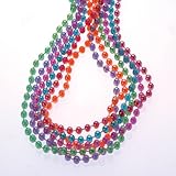 Lot Of 12 Assorted Color Pearlized Beaded Necklaces