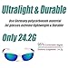 Duduma Polarized Sports Sunglasses for Men Women Running Cycling Fishing Golf Driving Shades Sun Glasses Tr90 (White/Blue)