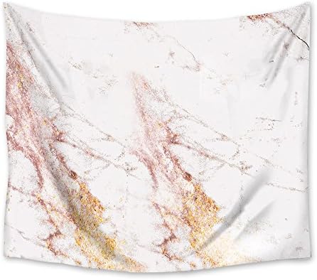 Tapestry Wall Hanging, Gold Foil Shiny Sparkle Triangle Onyx Stone Marble Textured Wall Art Tapestries for Bedroom Living Room Dorm Decor 51 x 60 Inches - by Mosphee