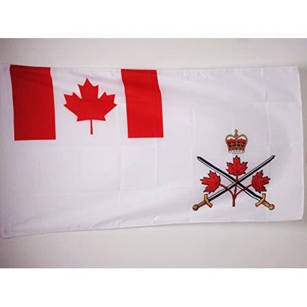 AZ FLAG - Canadian Army Flag - 3x5 Ft - Canada military Banner with Sleeve - 100% Polyester - Fade Resistant - Vivid Colors - 3' x 5' Feet - 150x90 Cm