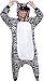 Silver Lilly Adult Pajamas - Plush One Piece Cosplay Animal Costume (Zebra, S)