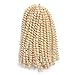 #613 Blonde Spring Twist Crochet Braiding Hair Crochet Braid Crochet Hair Afro Kinky Curl Color Crochet Synthetic Hair 1 Pack(8inch #613)