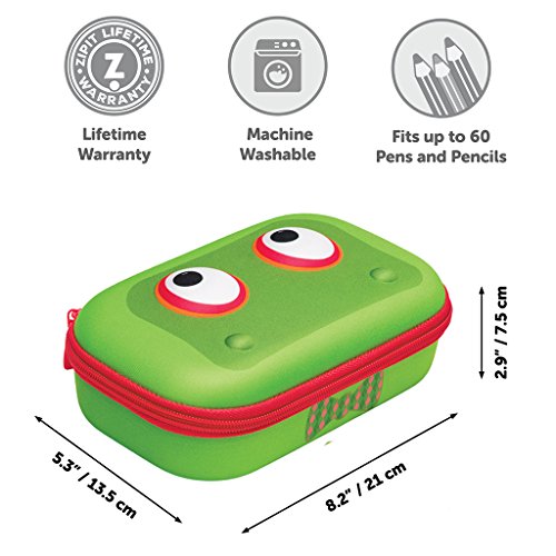 ZIPIT Beast Pencil Box/Storage Box, Green - Thumbnail 3