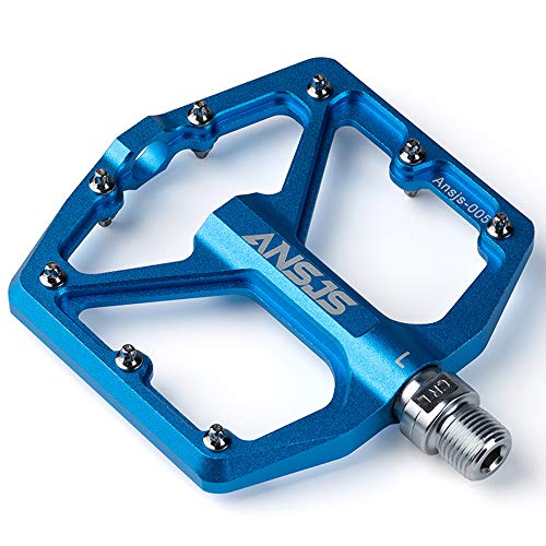 ANSJS Mountain Bike Pedals MTB Pedals Bicycle Flat Pedals Aluminum 9/16