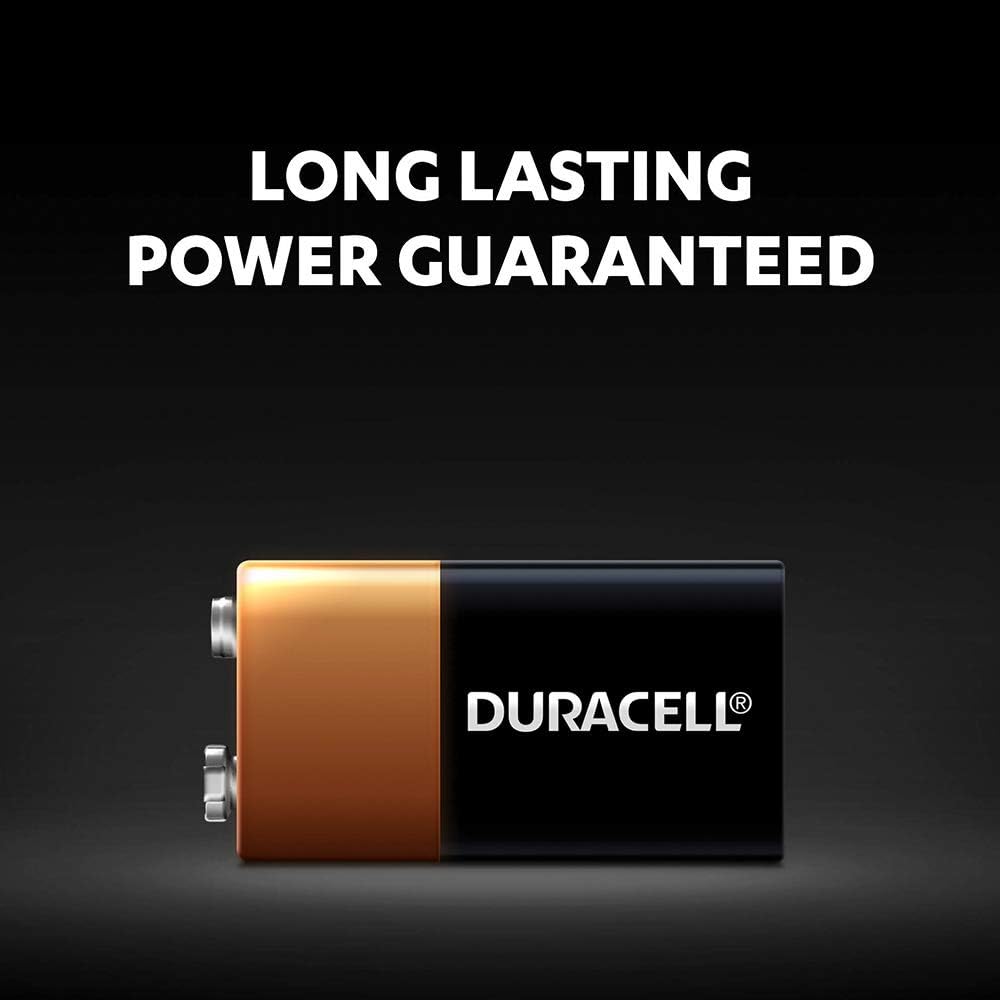 Duracell - CopperTop 9V Alkaline Batteries - long lasting, all-purpose 9 Volt battery for household and business - 2 count: Health & Personal Care