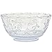 Kingzak Plastic Punch Bowl, 12 Qt, Clear