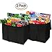 Insulated Grocery Bags (2-Pack), Leakproof Liner, Reusable, Thicker Thermal Material, Extra Large Size, Stands Upright, Collapsible, with Zippered Lid