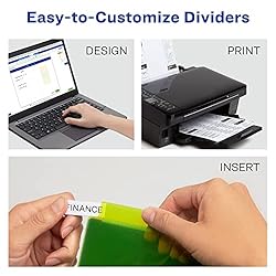 Avery Plastic 8-Tab Binder Dividers, Insertable