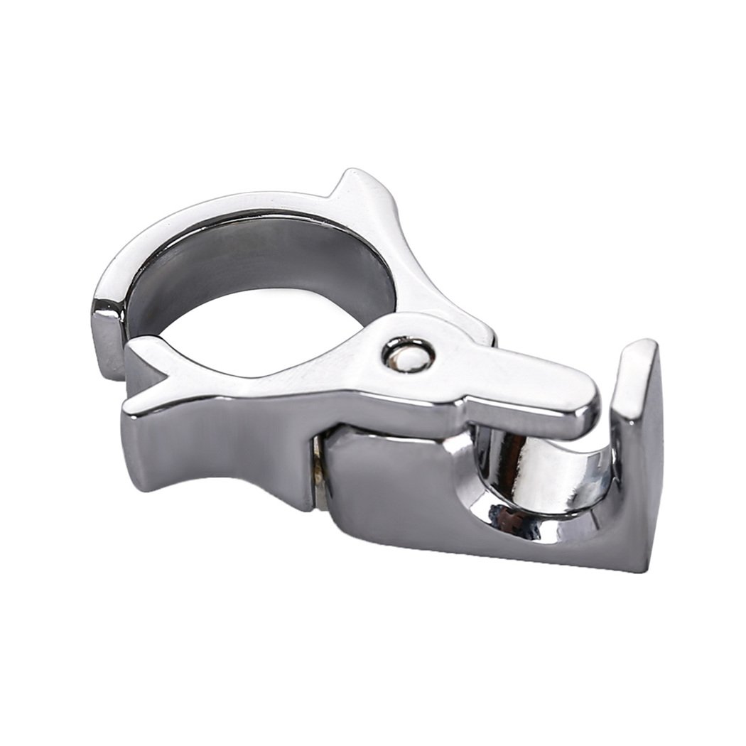 Cigarette Ring Holder Clip On Hands Free Smoking Rack Men & Women | Durable Gold Plated Alloy | 1 Hand Operation | Ideal Gadget for Console, PS4 PS3 Controller, Guitar Players and Driving (Silver)