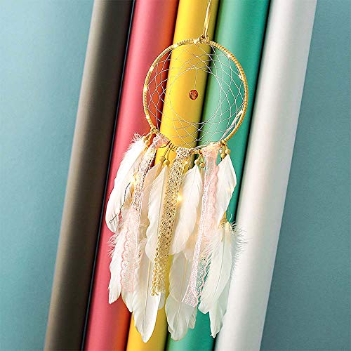 BOLUOYI Rope Lights,String Lights for Patio,LED Dream Catcher Cloud Feather Dreamcatcher Girl Birthday Gift Baby Room Decor