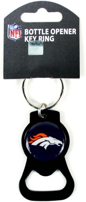 Siski Sport Denver Broncos Black Keyring & Bottle-opener