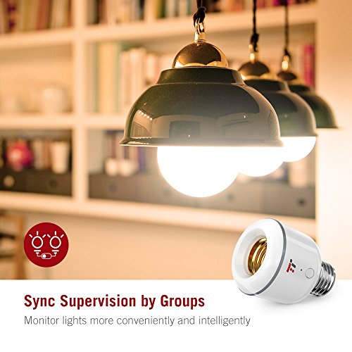 image for TaoTronics Smart Bulb Adapter, Compatible with Alexa, No Hub Required,