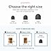 Heel Tip Replacement Cap & Wrap - 2 Pairs (Small, Medium)