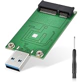 ELUTENG mSATA to USB 3.0 Adapter Mini SATA Converter No Cable Needed | mSATA SSD Enclosure as Portable Flash Drive External Hard Drive