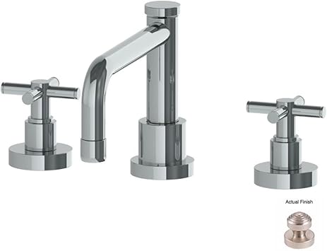 Watermark Loft Widespread Lavatory Faucet Satin Nickel Touch On