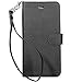 iPhone 6s Case, BUDDIBOX [Wrist Strap] Premium PU Leather Wallet Case with [Kickstand] Card Holder and ID Slot for Apple iPhone 6S / 6, (Black)