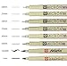 Sakura 30067 8-Piece Pigma Micron, Graphic & Brush Pen Set, Black