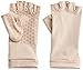Coolibar UV Fingerless Sun Gloves - UPF50+ Sun Protection - Suitable for Women & Men - Ouray (Medium-Beige)