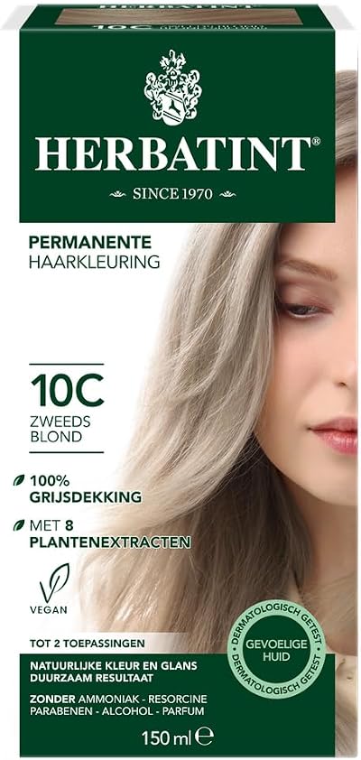 Herbatint Hair Dye 10C Swedish Blonde 150 ml