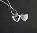 1 Piece Heart Locket Pendant Sterling Silver Plated Necklace Jewelry 24inch