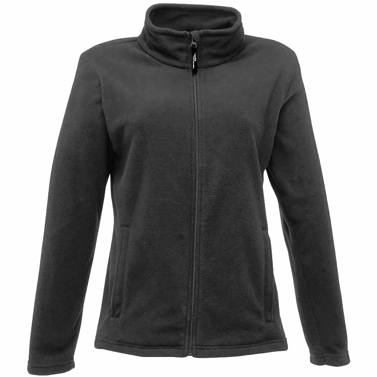 Regatta Women's Ladies Micro Full Zip Fleece Jacket, Black (Black), 20 (Manufacturer Size:20)