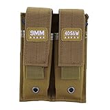 Raiseek Molle Double Pistol Mag Pouch Single and Double Stack Magazine Holster